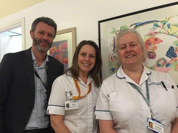 Mr Paul Kirkland, ENT Consultant, Anita Smith, Speech and Language Consultant and Karen McInally Language Therapist Speech and Language Therapist