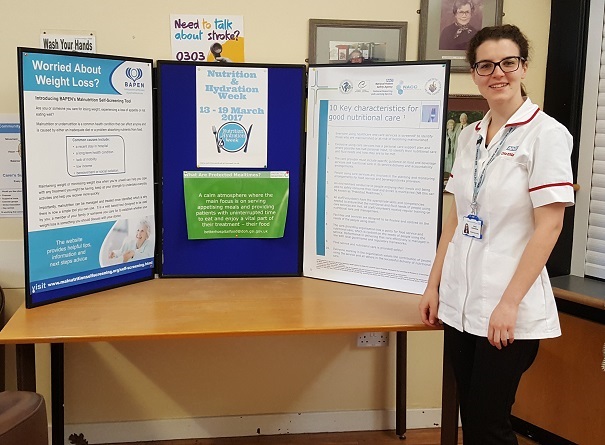 Information stand at Irvine Unit, Bexhill