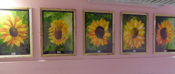 Paintings of sunflowers