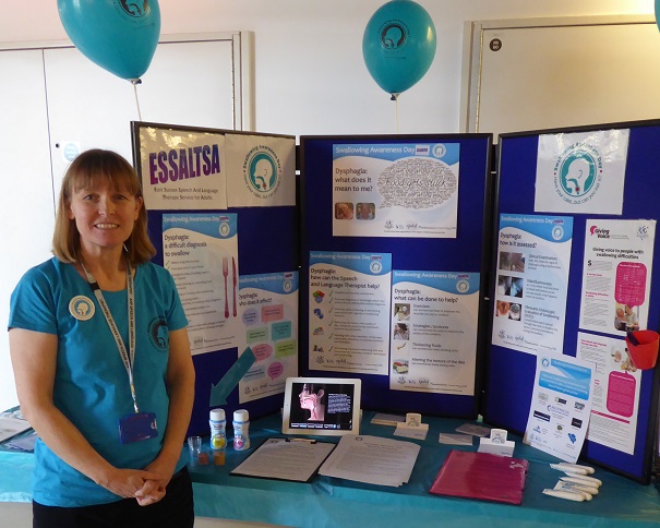 Information stand at Conquest Hospital