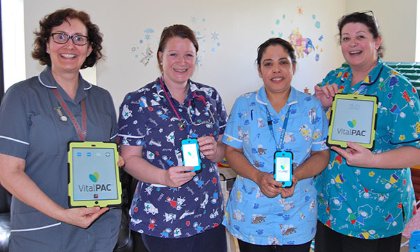 The team on Kipling Ward with the VitalPAC system
