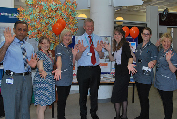 The Infection Control team's commitment tree at Conquest Hospital