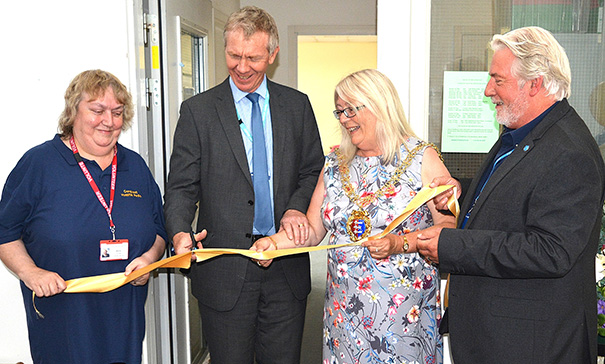 Conquest hospital radio ribbon cutting