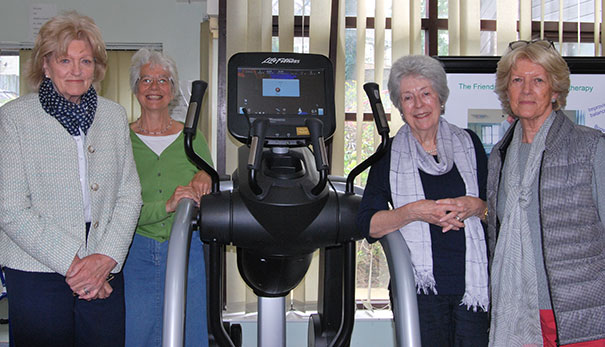 Members of the “Friends of Community Physiotherapy” with the equipment