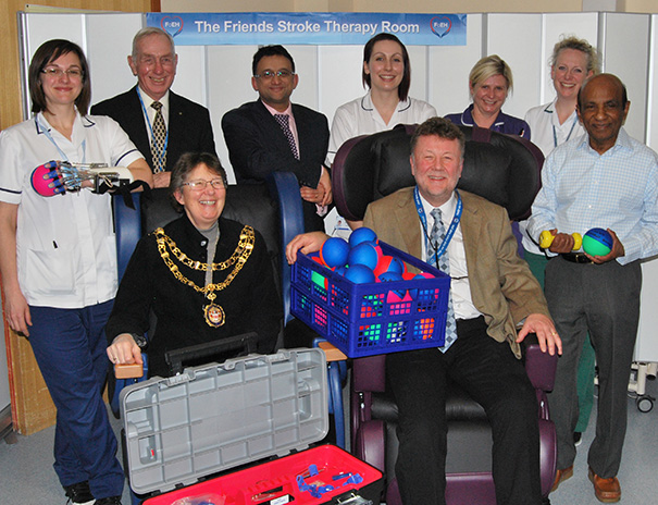 Stroke equipment donation by the Friends of EDGH
