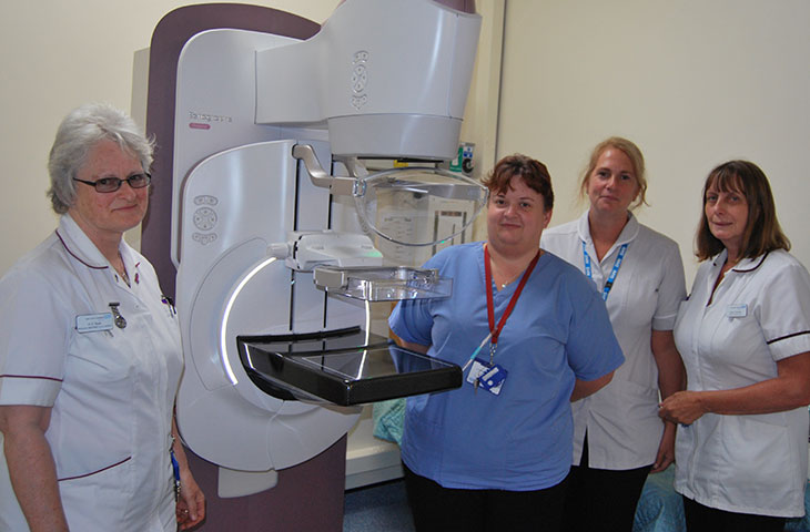 Kate Dixon - Clinical Manager, Naomi Cole - Mammographer, Rachel Pankhurst - Radiology Department Assistant, Janet Packham - Mammographer
