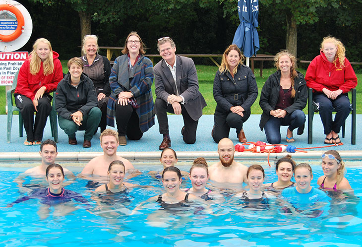 Swimming gala opened by Eastbourne MP, Stephen Lloyd and Joe Chadwick-Bell, Chief Operating Officer at the Trust