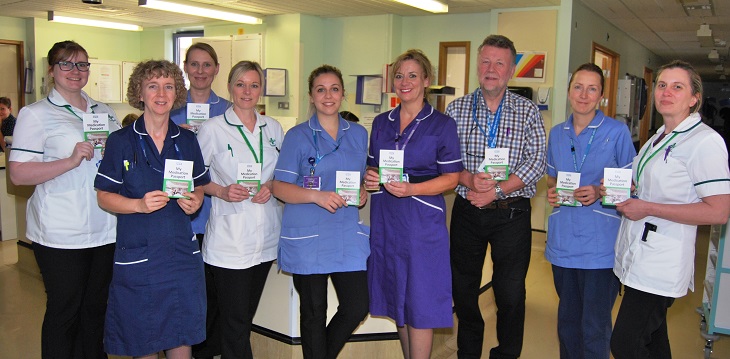 Pharmacy and Berwick Ward teams with Harry Walmsley Chairman of Eastbourne Friends