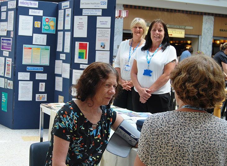 Community Stroke Rehabilitation Team promoting stroke prevention