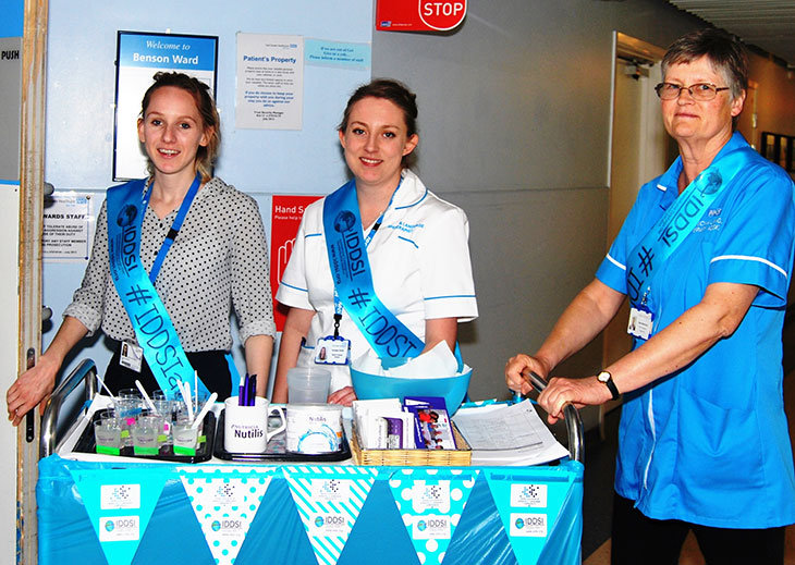Speech and Language Therapists visit wards to spread the word about new classification of modified foods and fluids