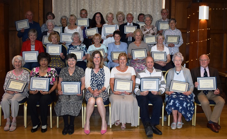 Miranda Kavanagh Non-Executive Director with the volunteers 