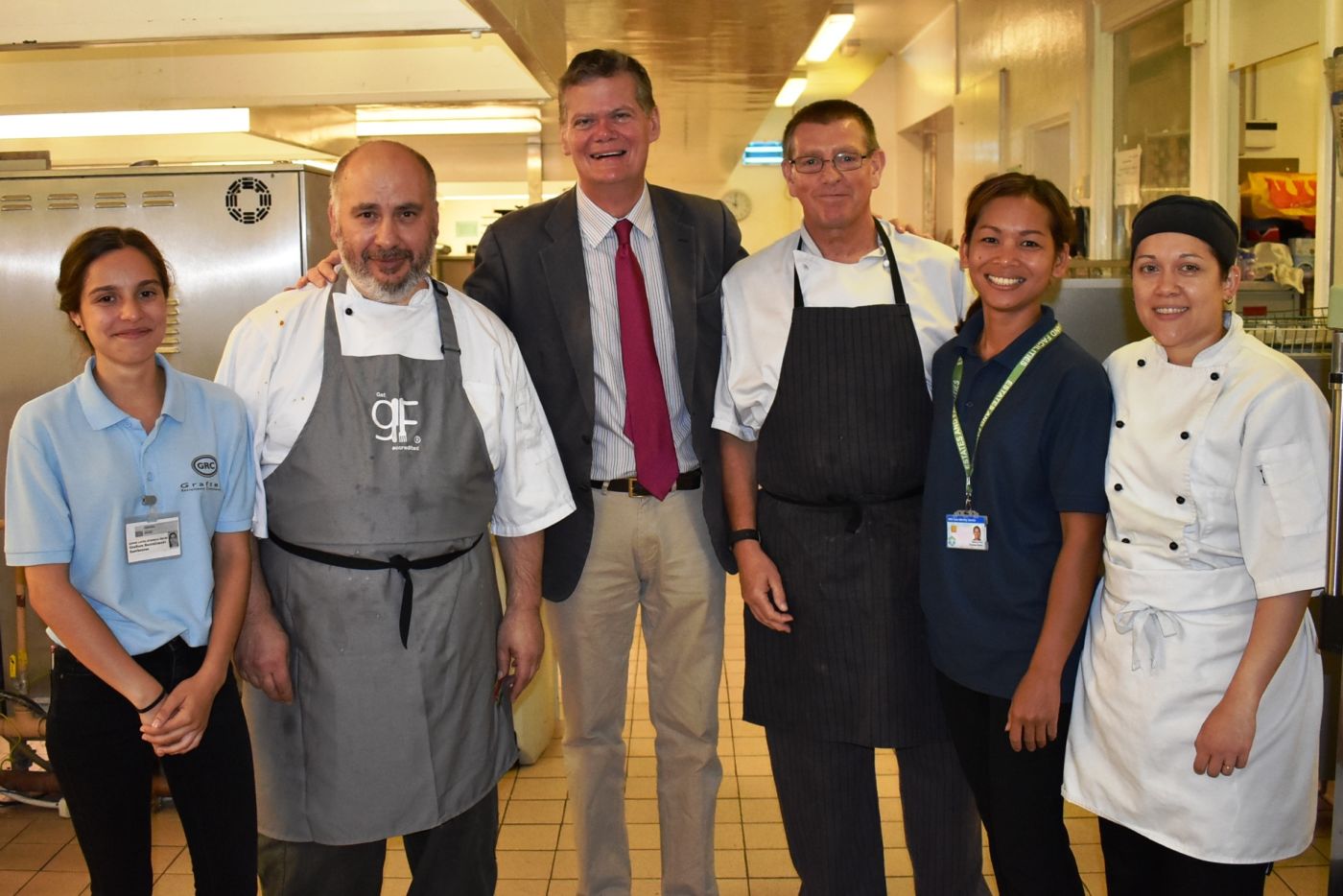 Stephen Lloyd MP with catering team