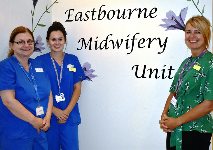 Matron Marie Foreman with Midwives Denise Andrade and Cassie Holdsworth
