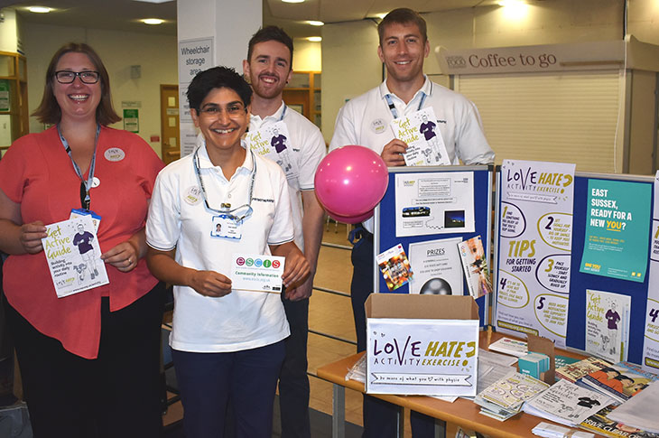 Physiotherapy team at Eastbourne DGH
