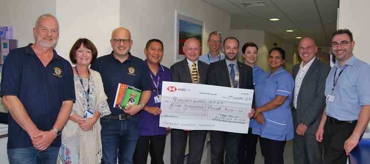 RoundTable and 41 Club donate money to Pevensey ward