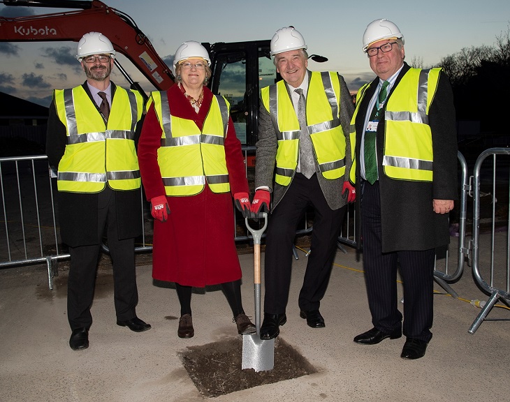 Dr Justin Harris, Consultant Radiologist, Sara Stoner, Vice Chair Friends of Conquest Hospital MRI Scanner Appeal, Peter Mitchell-Davis Vice President of the League of Friends of Bexhill Hospital, David Clayton-Smith, Chairman East Sussex Healthcare NHS Trust