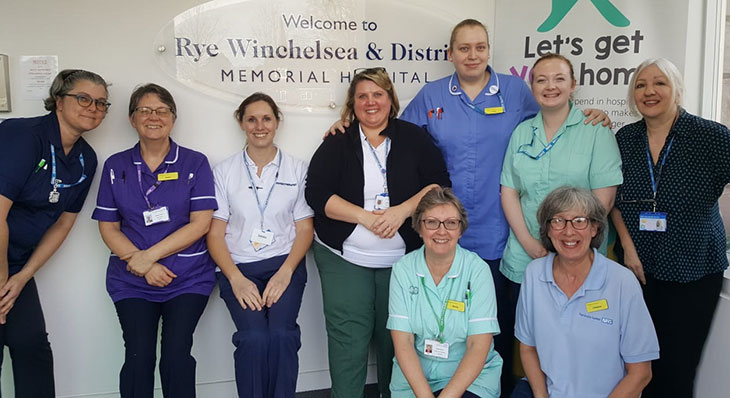 Rye, Winchelsea and District Memorial Hospital team