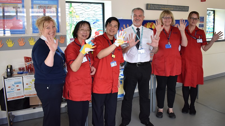 Infection Control Team with the Chairman Steve Phoenix
