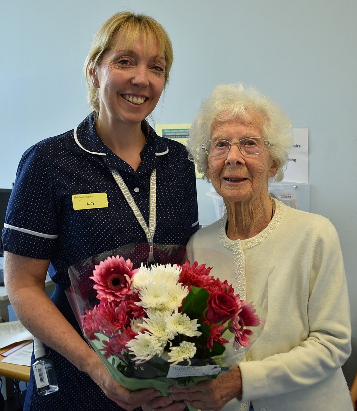 Lucy McEvoy with Jean Parker