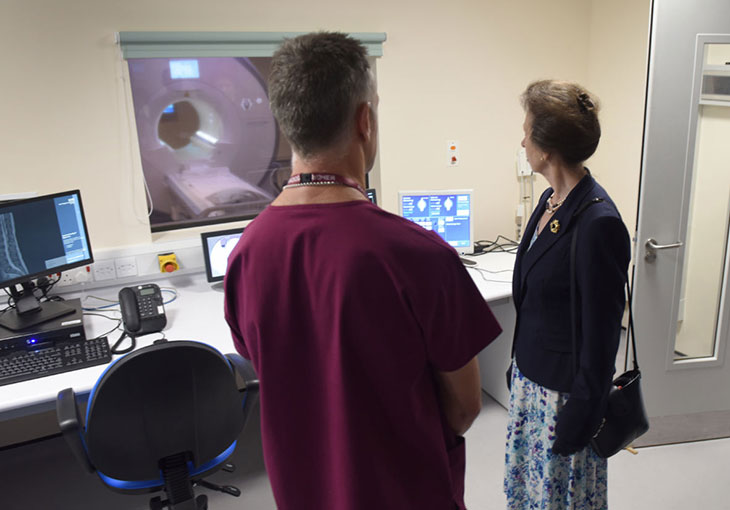 The Princess Royal opens the new MRI Suite at Conquest Hospital