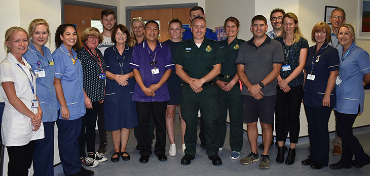 The three peaks challenge team and Pevensey Ward team