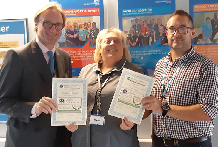 Mr Guy Selmon - Clinical Lead, Karin Knowles - Trauma Pathway Facilitator/Practice Educator, Ben Goring - Quality and Improvement Coordinator