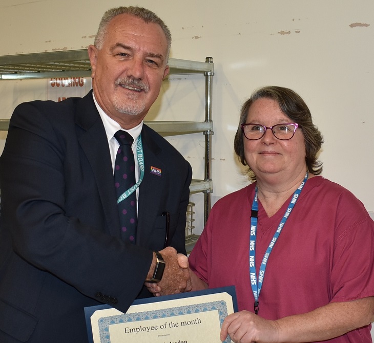 Chairman Steve Phoenix with Elizabeth Jordan