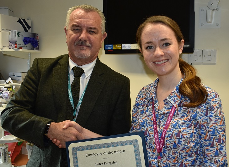 Chairman Steve Phoenix with Helen Peregrine