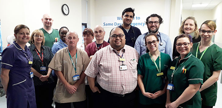 Members of the Same Day Emergency Care Unit team