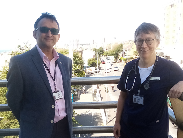 Professor Nik Patel Consultant Cardiologist and Cardiovascular Director at East Sussex Healthcare NHS Trust and Dr Ingrid Kane, Consultant Stroke Physician at University Hospitals Sussex NHS Foundation Trust