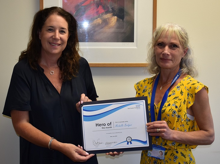 Community Staff Nurse wins ‘Hero of the Month’ award