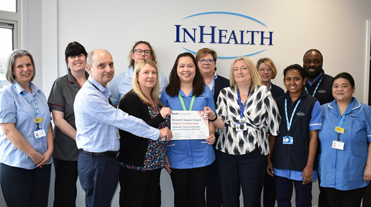 Pevensey Day Unit and radiology team receive NIHR Research Support Awards 02
