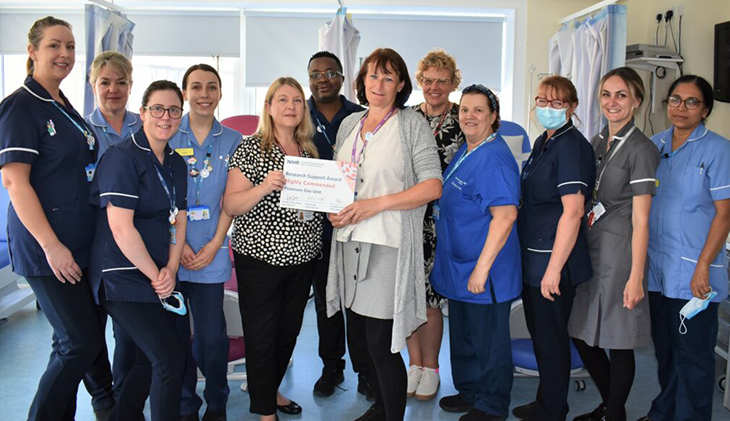Radiology team are highly commended in Research Support Awards