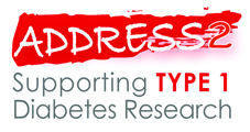Address2 - Supporting type 1 diabetes research - logo