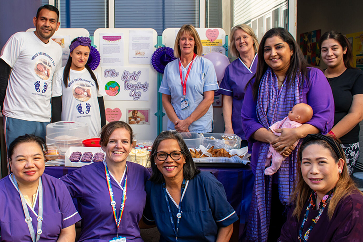 SCBU Team at their charity bake sale