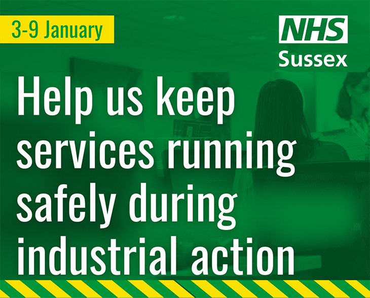 Help us keep services running safely during industrial action