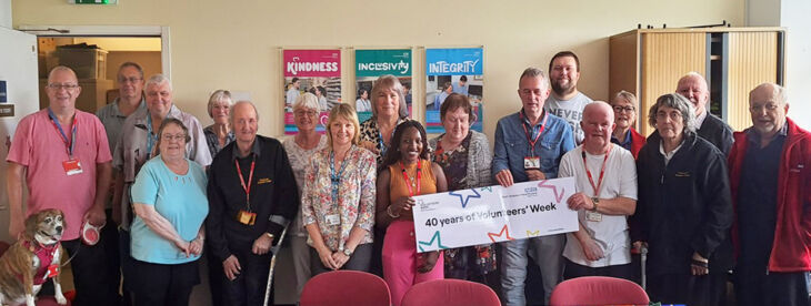 Yvette and Cathy, Voluntary Services Co-ordinators for Conquest, Bexhill and Rye, with our volunteers