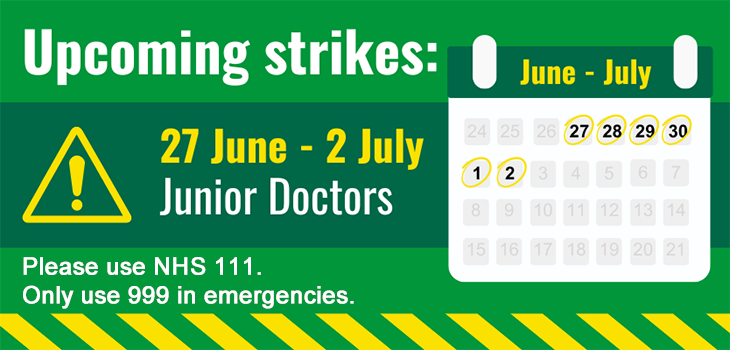 Upcoming strikes - 27 June - 2 July