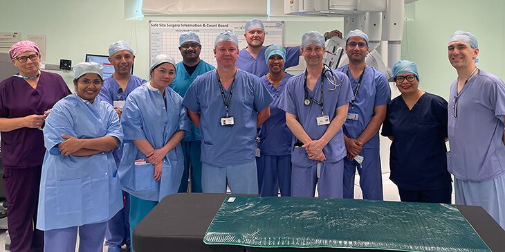The robotic surgical team at Conquest Hospital