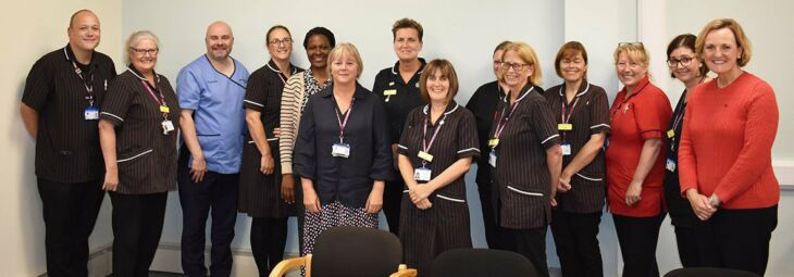 Chief Nursing Officer for England Duncan Barton meets nursing representatives from the trust
