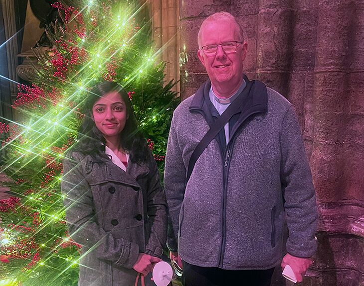 Graham Attfield, Hospital Chaplain and Lincy Issac, Staff Nurse at Sussex Premier Health