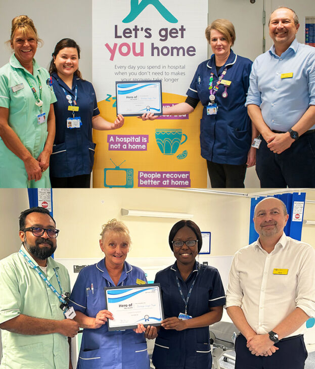 The Discharge Team are our Heroes of the Month