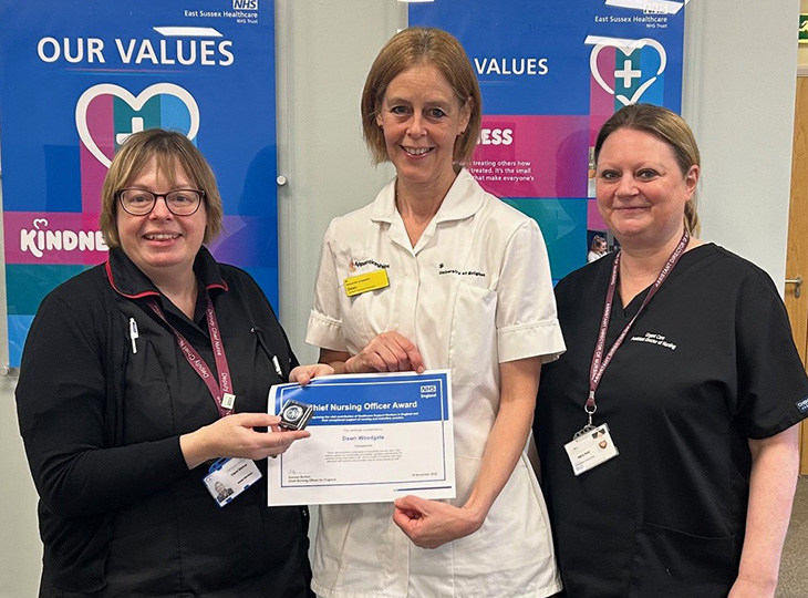 Chief Nursing Award for Dawn