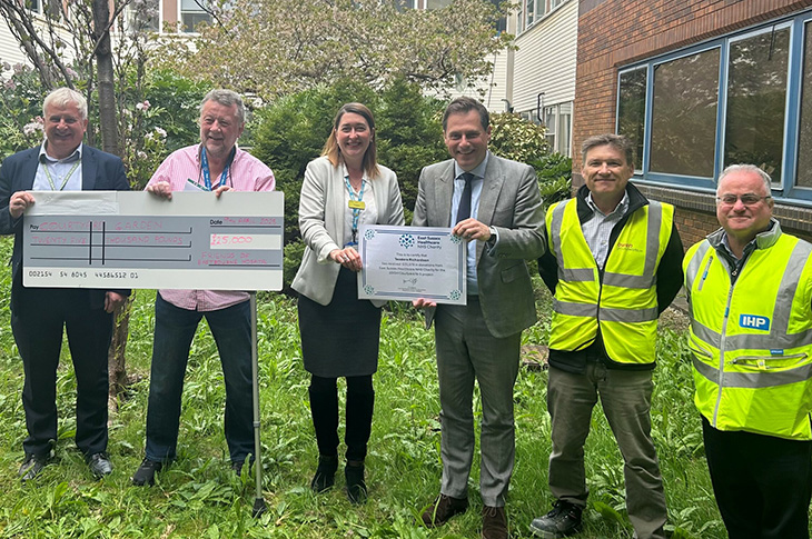 Eastbourne DGH courtyard to be a wellbeing space for colleagues and patients