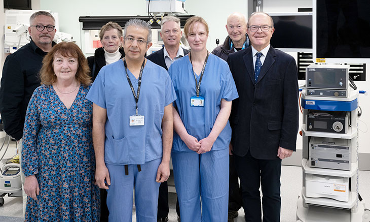 Members of the Friends of Conquest Hospital with some of the surgical team. Photo curtesy of the Friends of Conquest Hospital