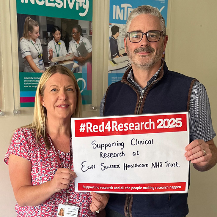Jo-Anne Taylor Head of Research and Dr Justin Harris Deputy Chief Medical Officer