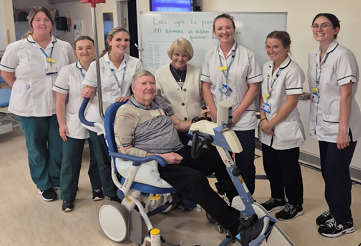 Staff and one of the patients who took on the challenge