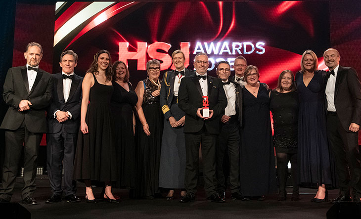 Colleagues from East Sussex Healthcare NHS Trust and representatives from the HSJ, the armed forces and celebrity guests