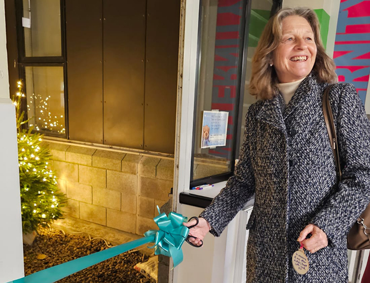 Anne Brown, High Sheriff of East Sussex, performing the official opening