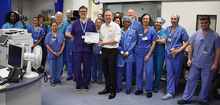 The Theatre team at Eastbourne DGH